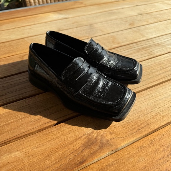 Patent Leather Square Toe Loafers (never worn) - Picture 2 of 6